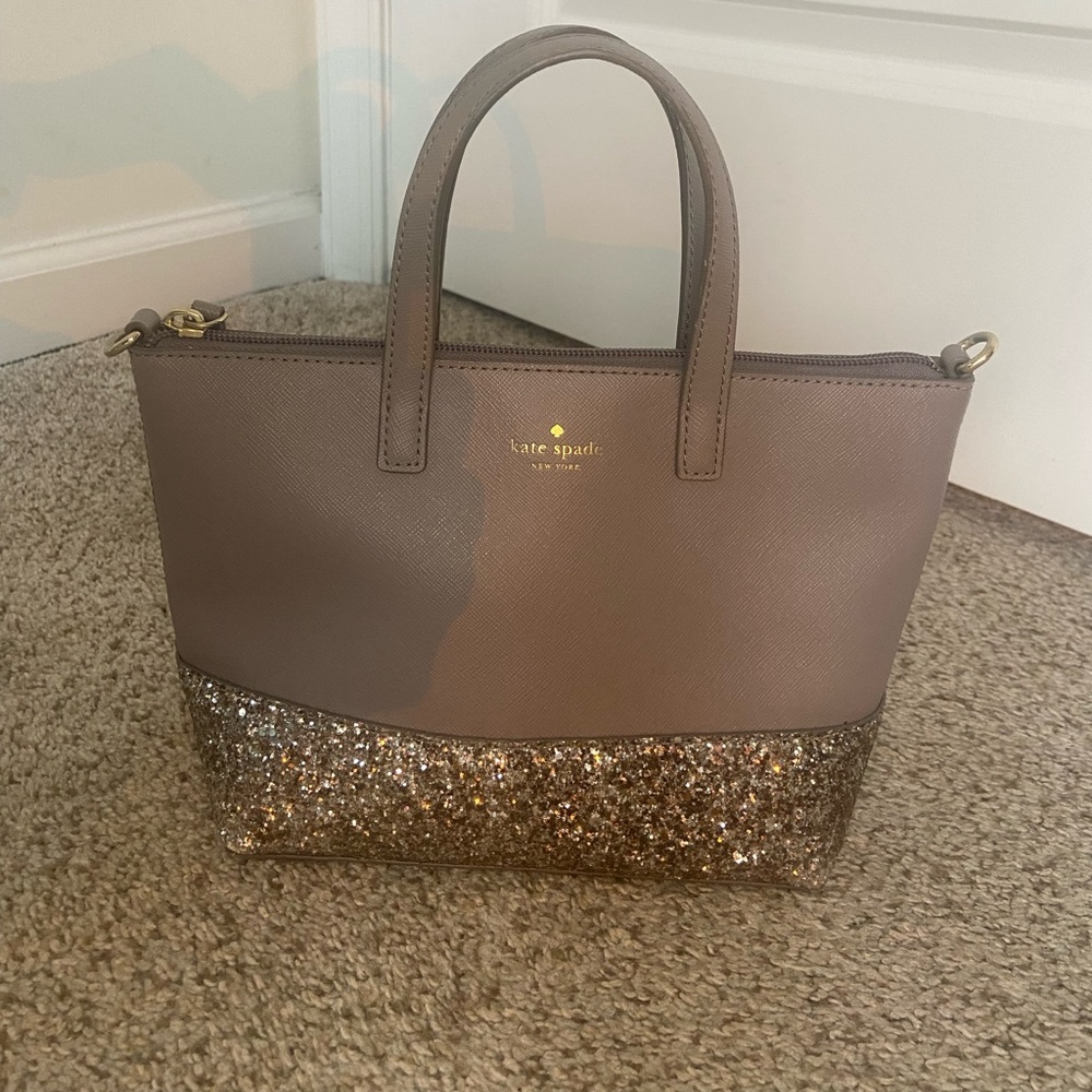 Kate Spade Ina Greta Court Glitter crossbody bag